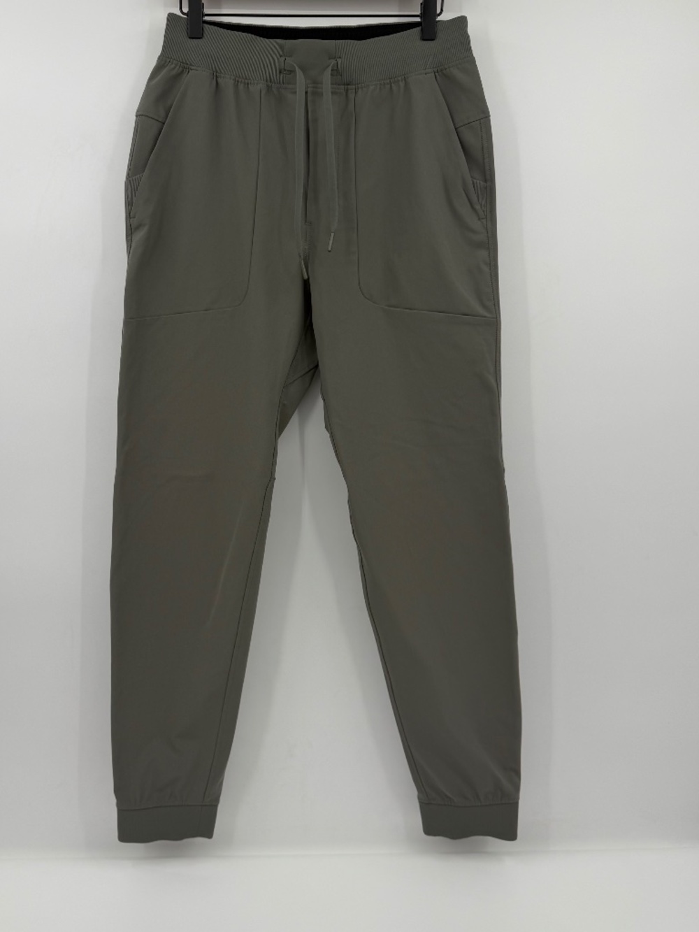 Lululemon ABC Warpstreme Jogger Men Medium Green Gray Athletic Stretch LM5AJLS